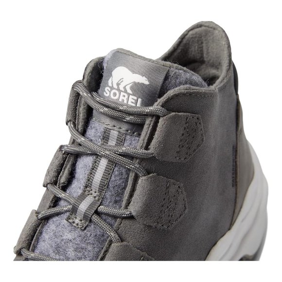 Sorel Kinetic Breakthru Grey Quarry Sneakers Ankle Bootie Boots Shoes Flat 6 NEW - Picture 6 of 10